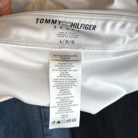Tommy Hilfiger Sport white skort size L active wear golfing tennis pickle ball - Picture 6 of 6